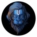 Boplo Blue Hanuman Bike Sticker