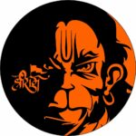 Boplo Hanuman God Bike Sticker
