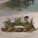 Boplo Grasses & Stones Floor Sticker