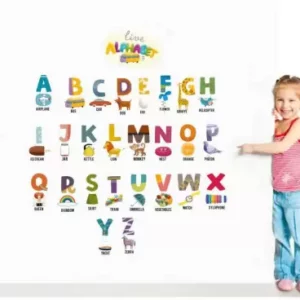 1bhaav Alphabets Sticker for Kids