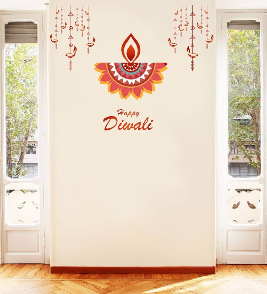 Adding a Sparkle to Your Diwali Decor with Diwali Wall Stickers
