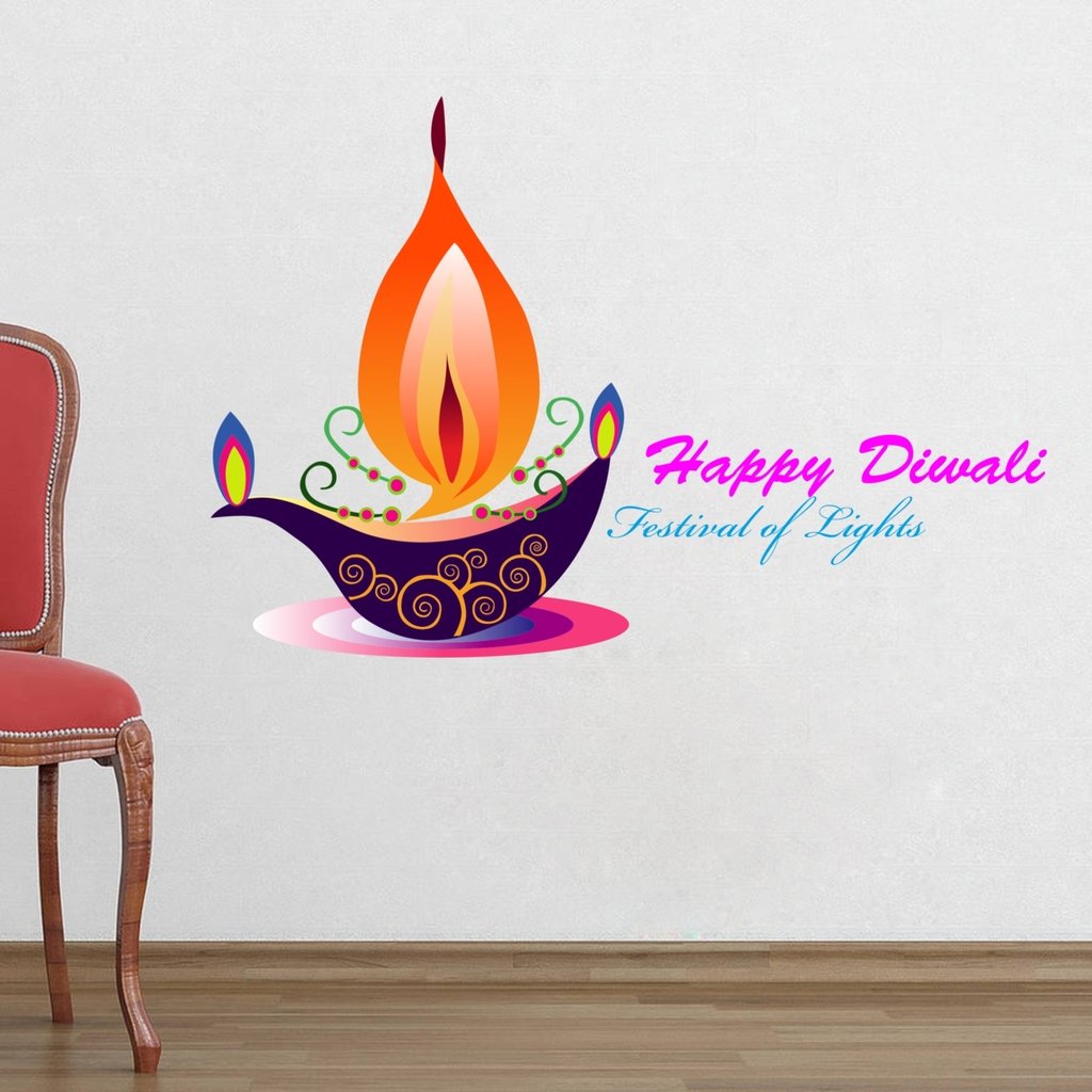 Stunning 1bhaav Diwali Wall Sticker Designs for a Festive Home
