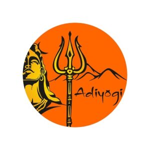 1bhaav adiyogi Shiva with trishul Mountain Wall Sticker